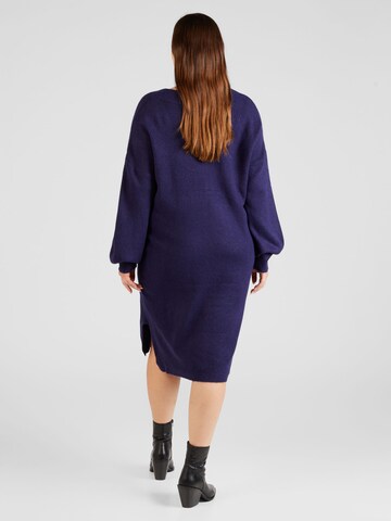 Vero Moda Curve Knitted dress in Blue