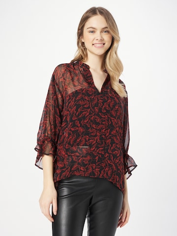 SOAKED IN LUXURY Blouse 'Luciana Amily' in Red: front
