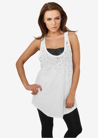 Urban Classics Top in White: front