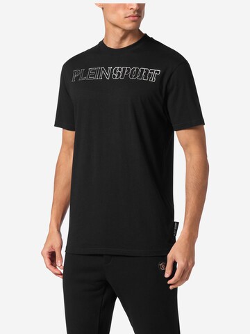 Plein Sport Shirt 'Tiger' in Zwart: voorkant