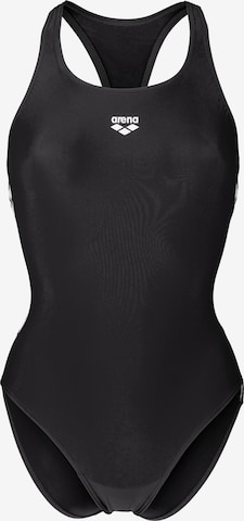 ARENA Bustier Badedragt 'ICONS' i sort: forside