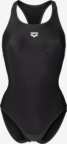 juoda ARENA Sportinis maudymosi kostiumėlis 'ICONS': priekis