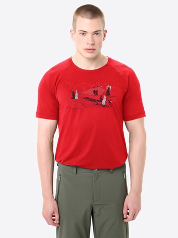 VAUDE Functioneel shirt 'Gleann II' in Rood