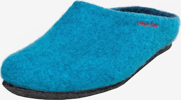 MagicFelt Slippers 'Filzpantoffel Magicfelt 709' in Green: front