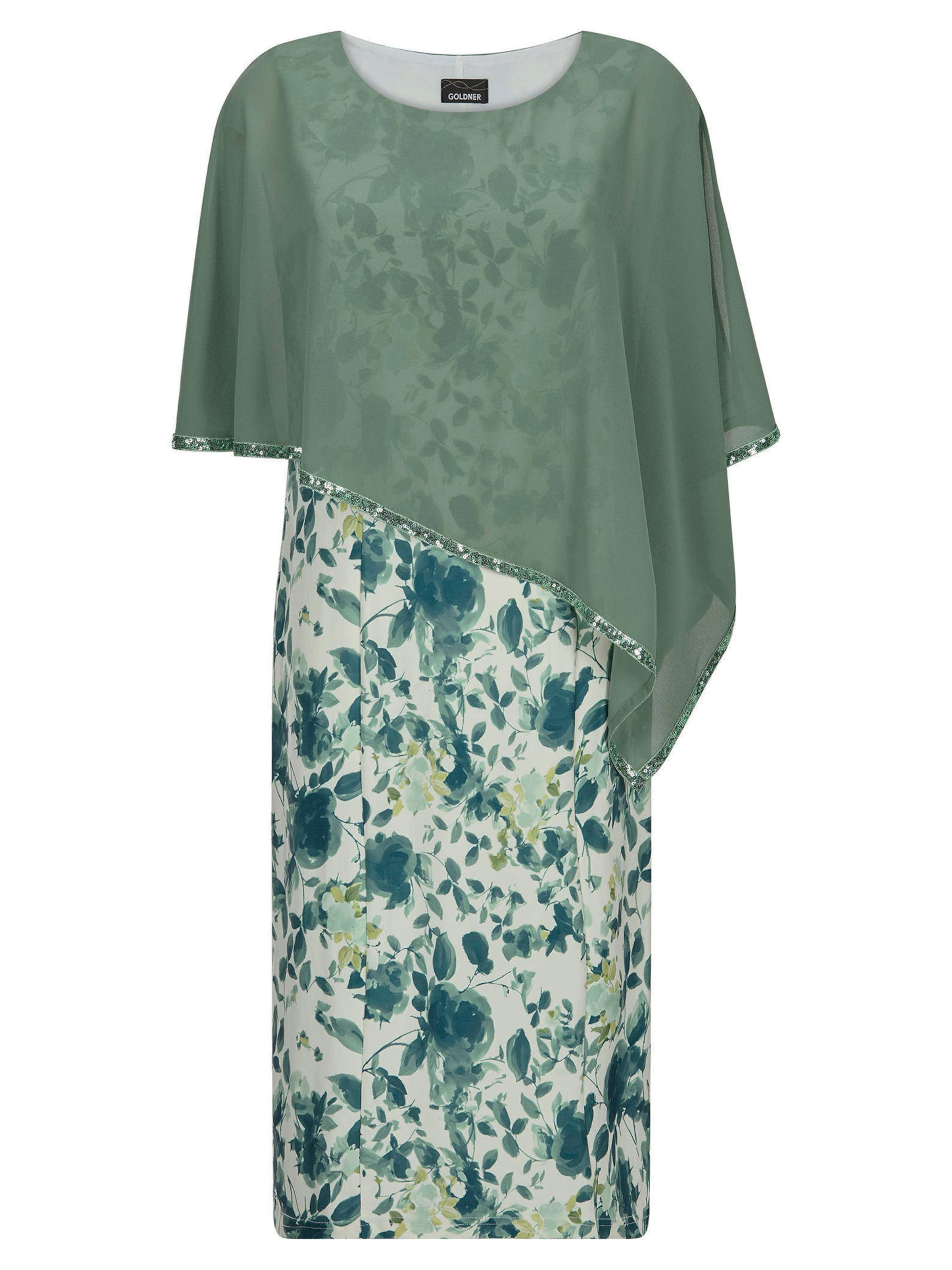 Goldner Jurk in Groen: voorkant