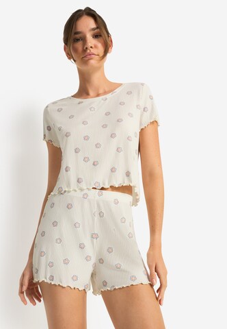 LSCN by LASCANA Shorty in Beige: Vorderseite