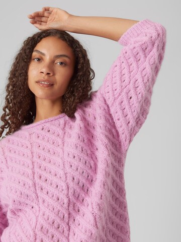 VERO MODA Sveter 'Hana' - Ružová