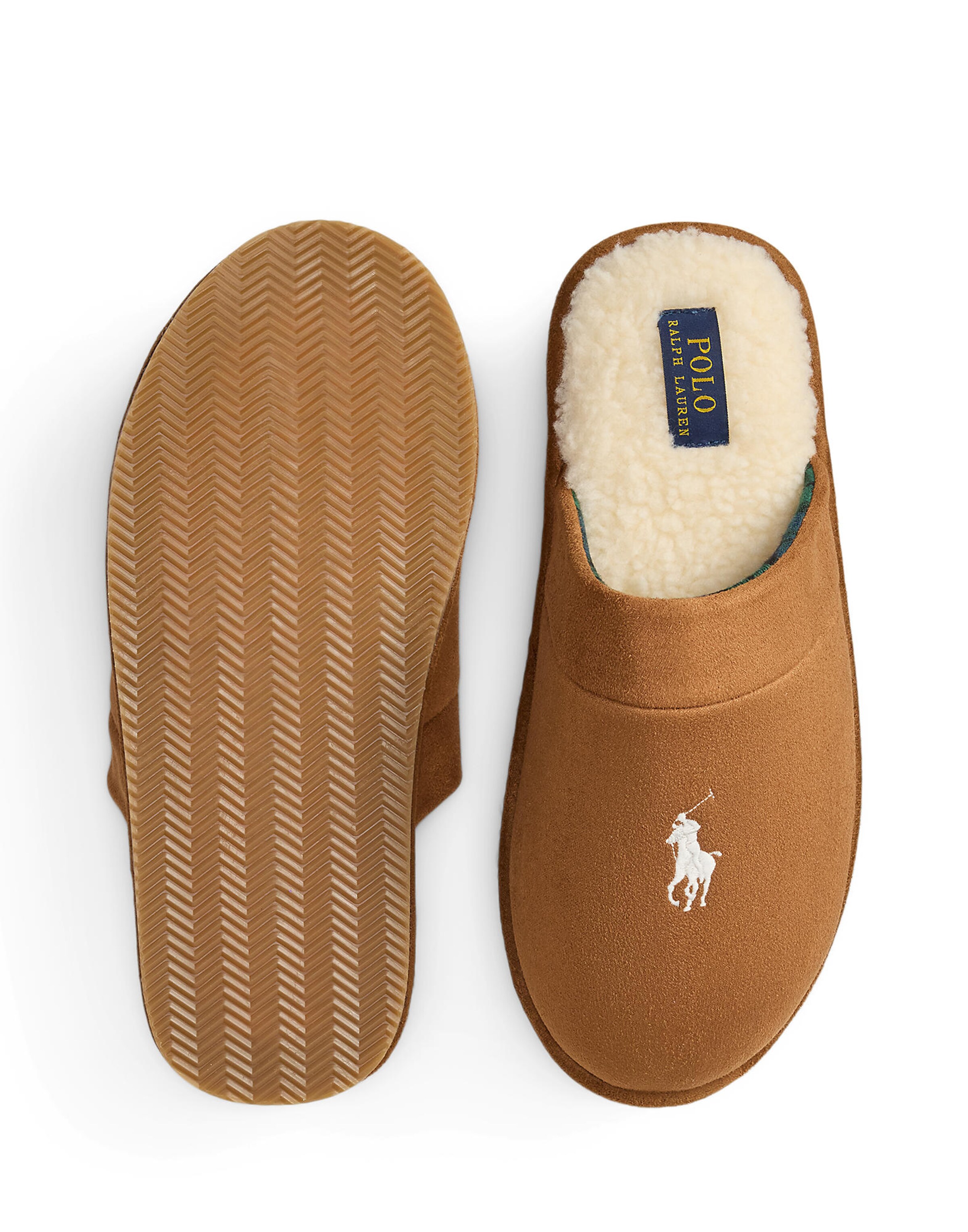 Pantoufle 'KLARENCE' Polo Ralph Lauren en marron