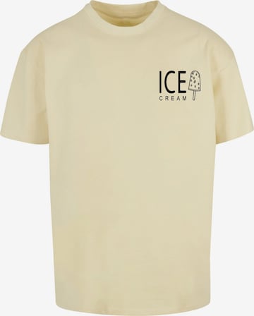 Merchcode Shirt 'Ice Cream' in Yellow: front