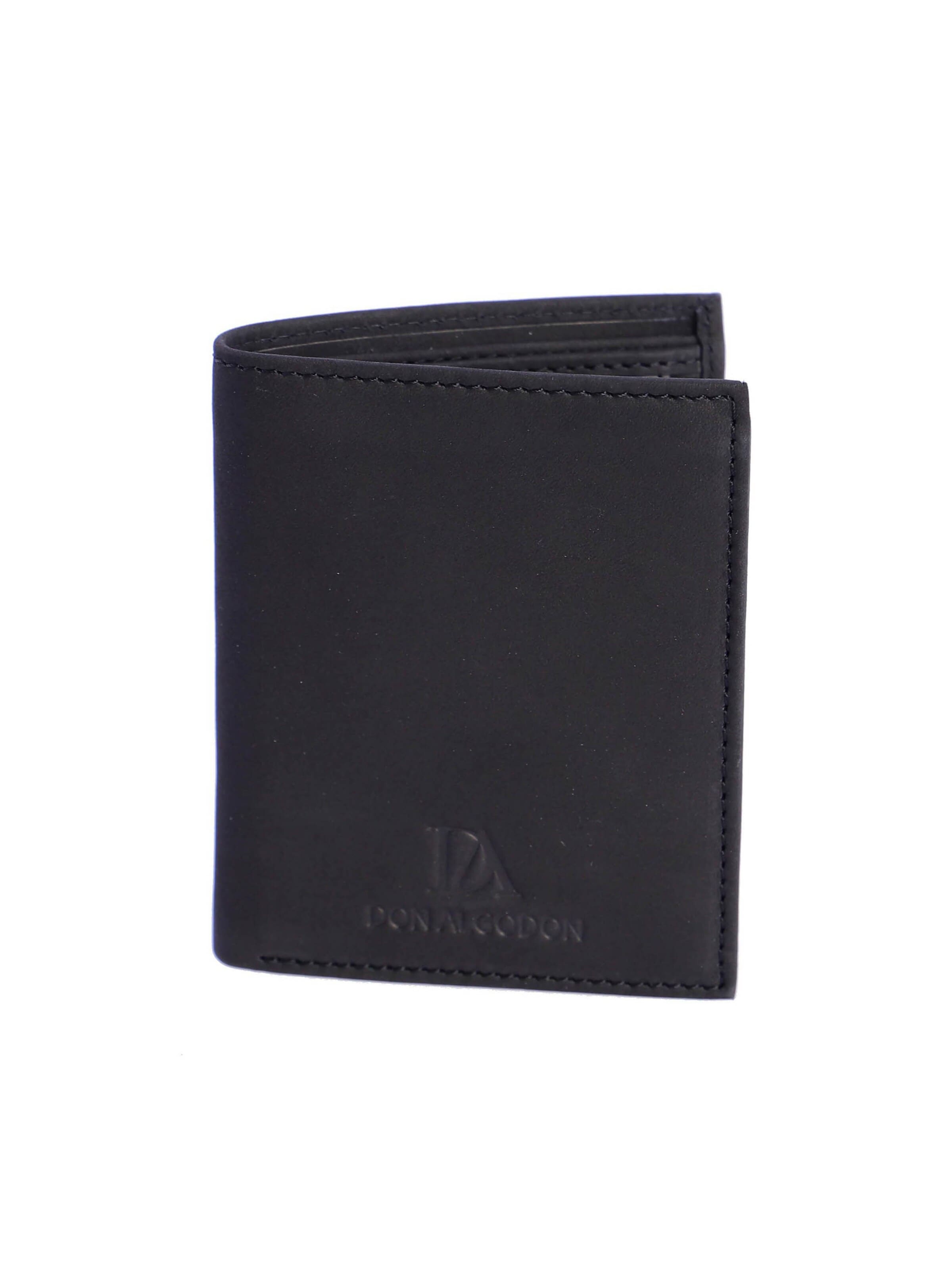 Don Algodon - Cartera 'Cartera para hombre Nicolás de piel con protección RFID' en negro: frente