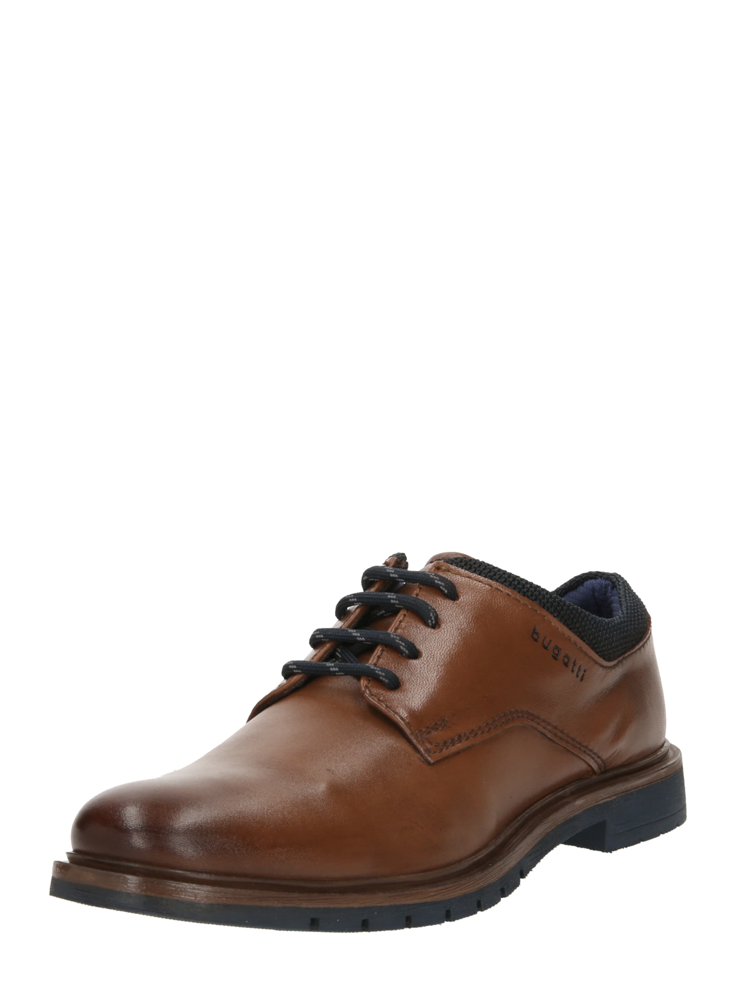 Pantofi cu șireturi 'Ciriaco' de la bugatti pe maro: față