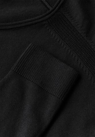 CECIL Strukturmix Pullover in Schwarz