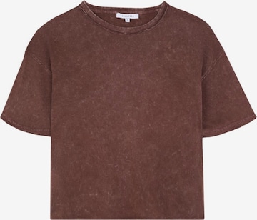 Scalpers Shirt 'New Back Skull' in Brown: front