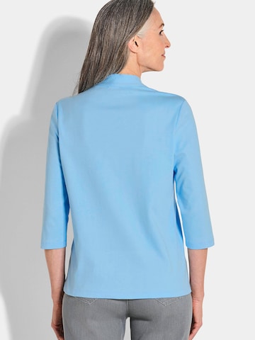 Goldner Shirt in Blau
