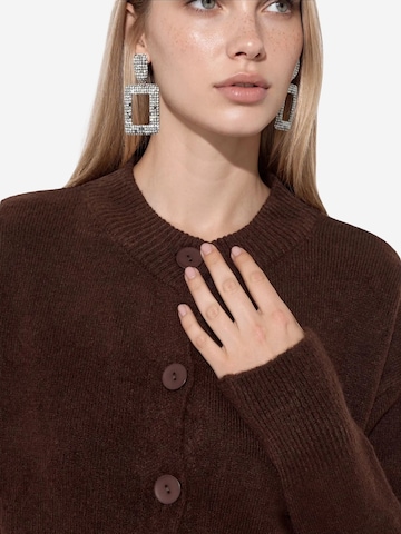 Viorna Knit cardigan 'Strickjacken' in Brown