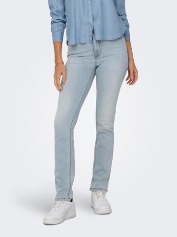 Coupe slim Jean 'SUI' ONLY en bleu : devant