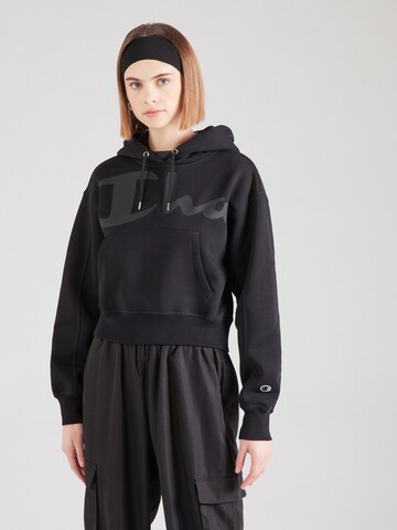 Champion Authentic Athletic Apparel Sweatshirt in Schwarz: Vorderseite
