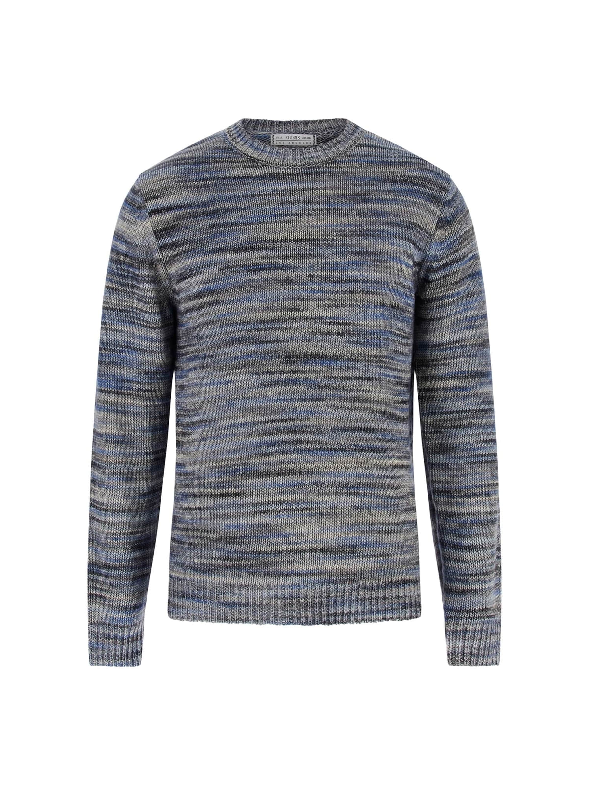 GUESS Pullover in dunkelblau / grau / anthrazit / hellgrau, Produktansicht