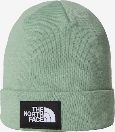 Megzta kepurė iš THE NORTH FACE, spalva – šviesiai žalia / juoda / balta, Prekių apžvalga