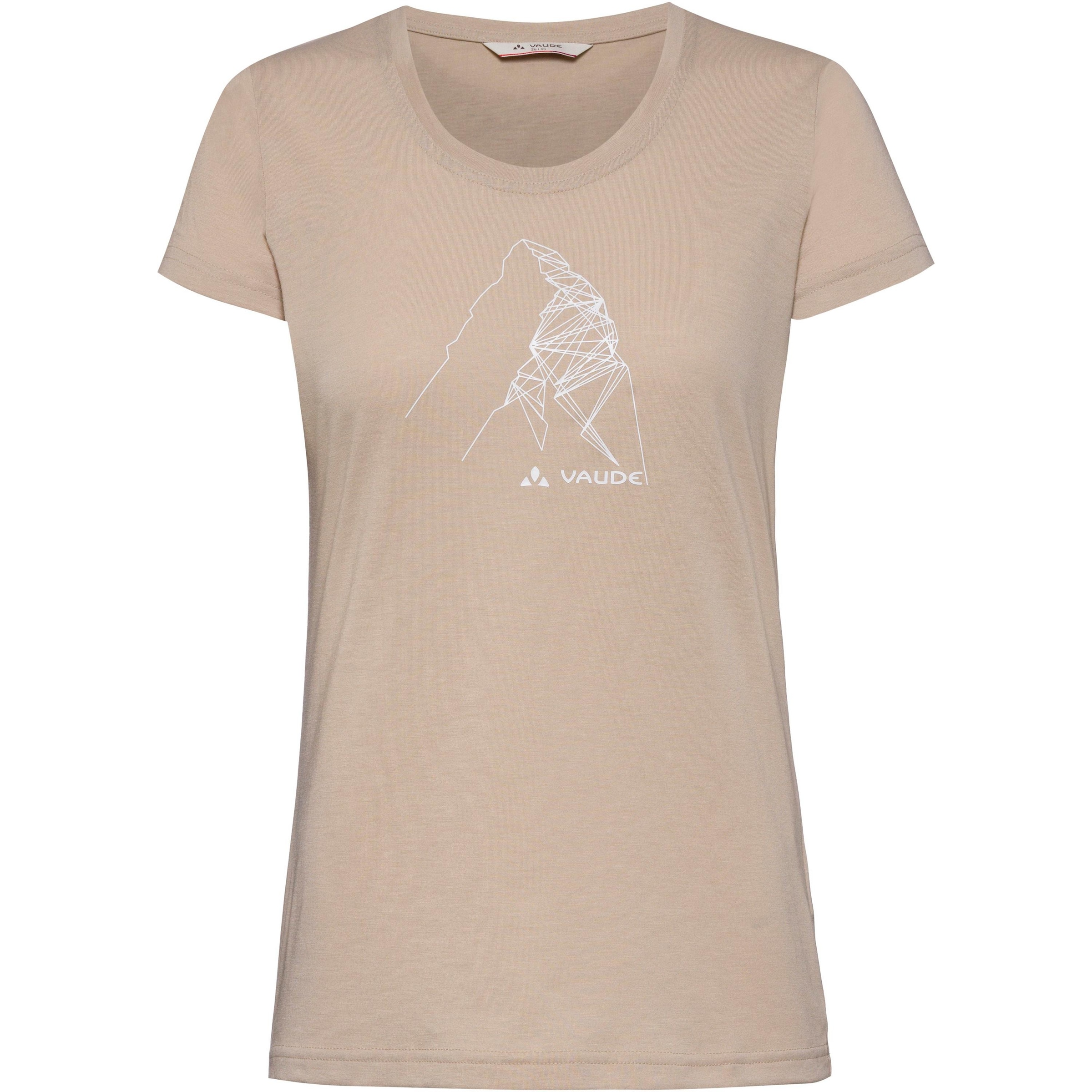 VAUDE Performance Shirt 'Lomasona' in Beige: front