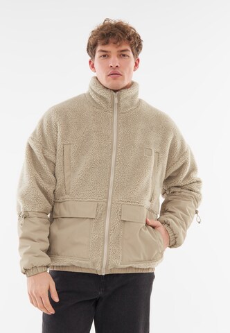 Giacca di pile 'Carson' di Johnny Urban in beige: frontale