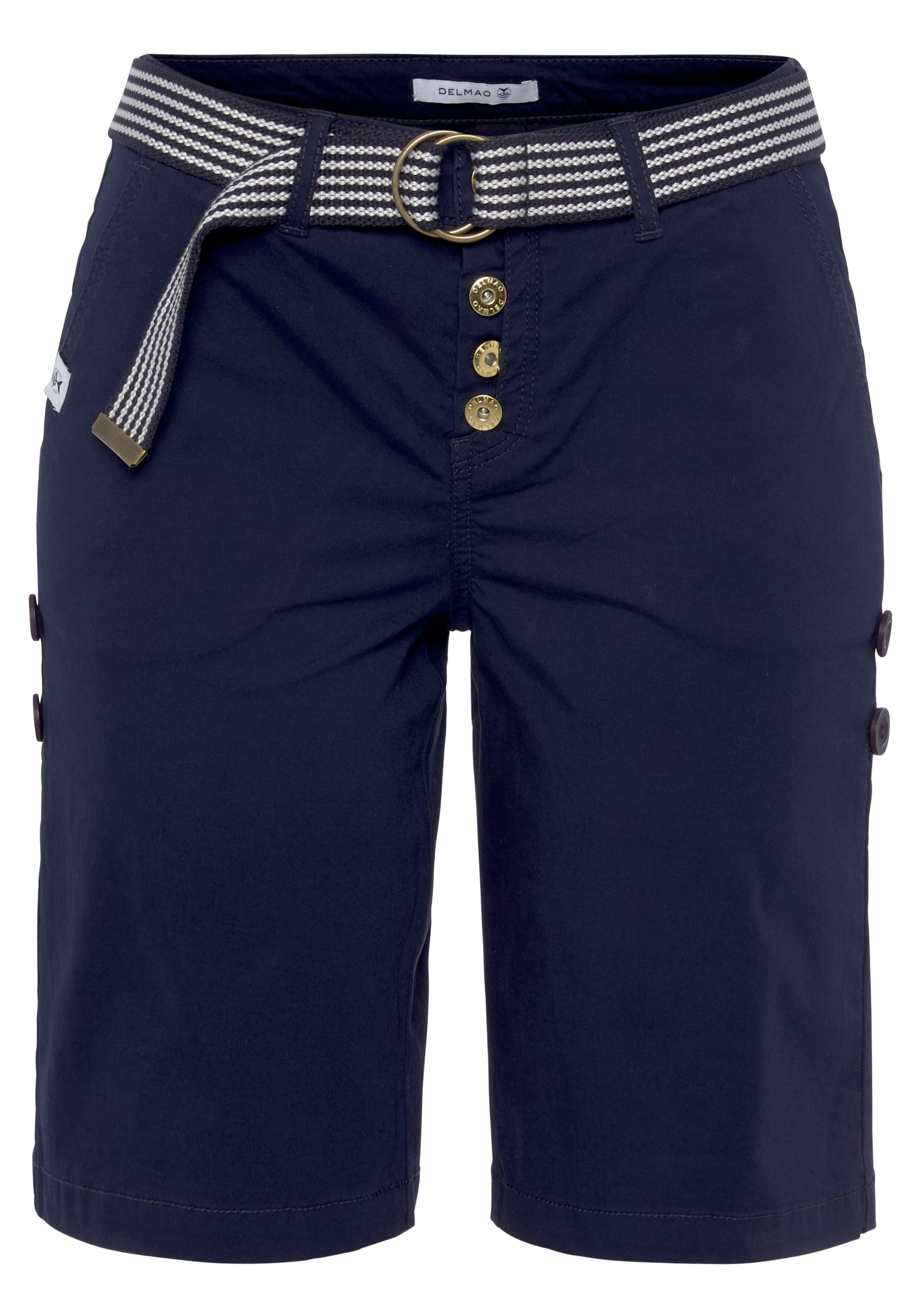 DELMAO Regular Shorts in Blau: Vorderseite