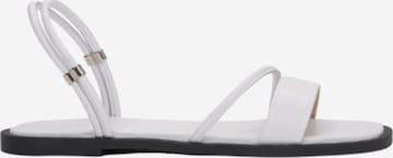 Estro Sandaler '11-7068' i hvid: forside