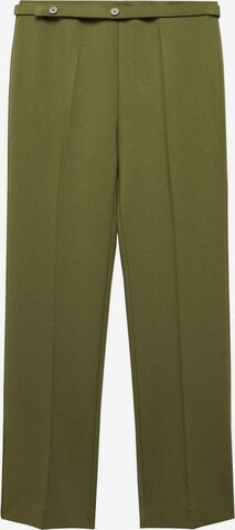 MANGO Regular Pantalon 'Creta' in Groen: voorkant