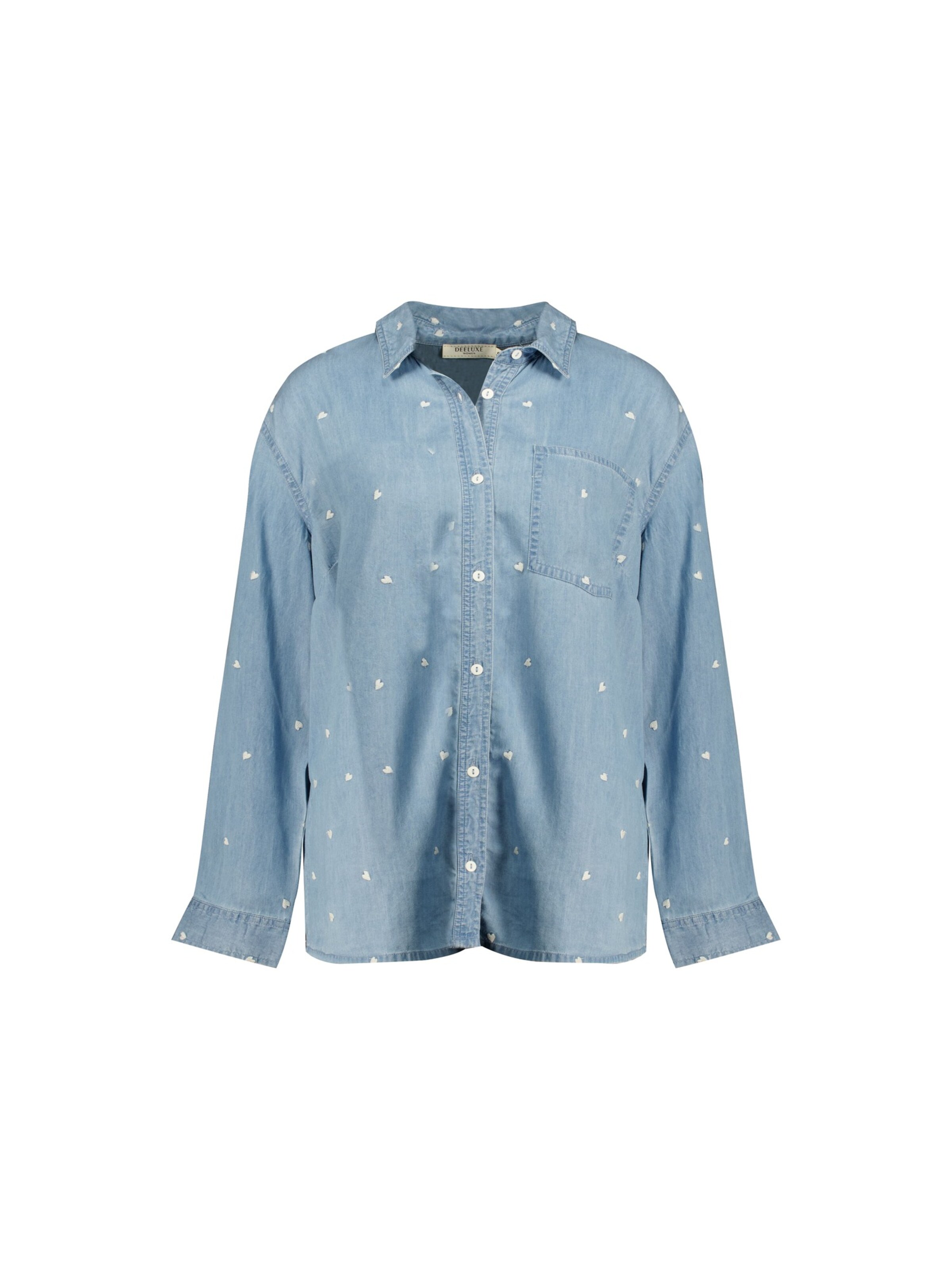 Deeluxe Blouse 'Pixie' in Blue: front