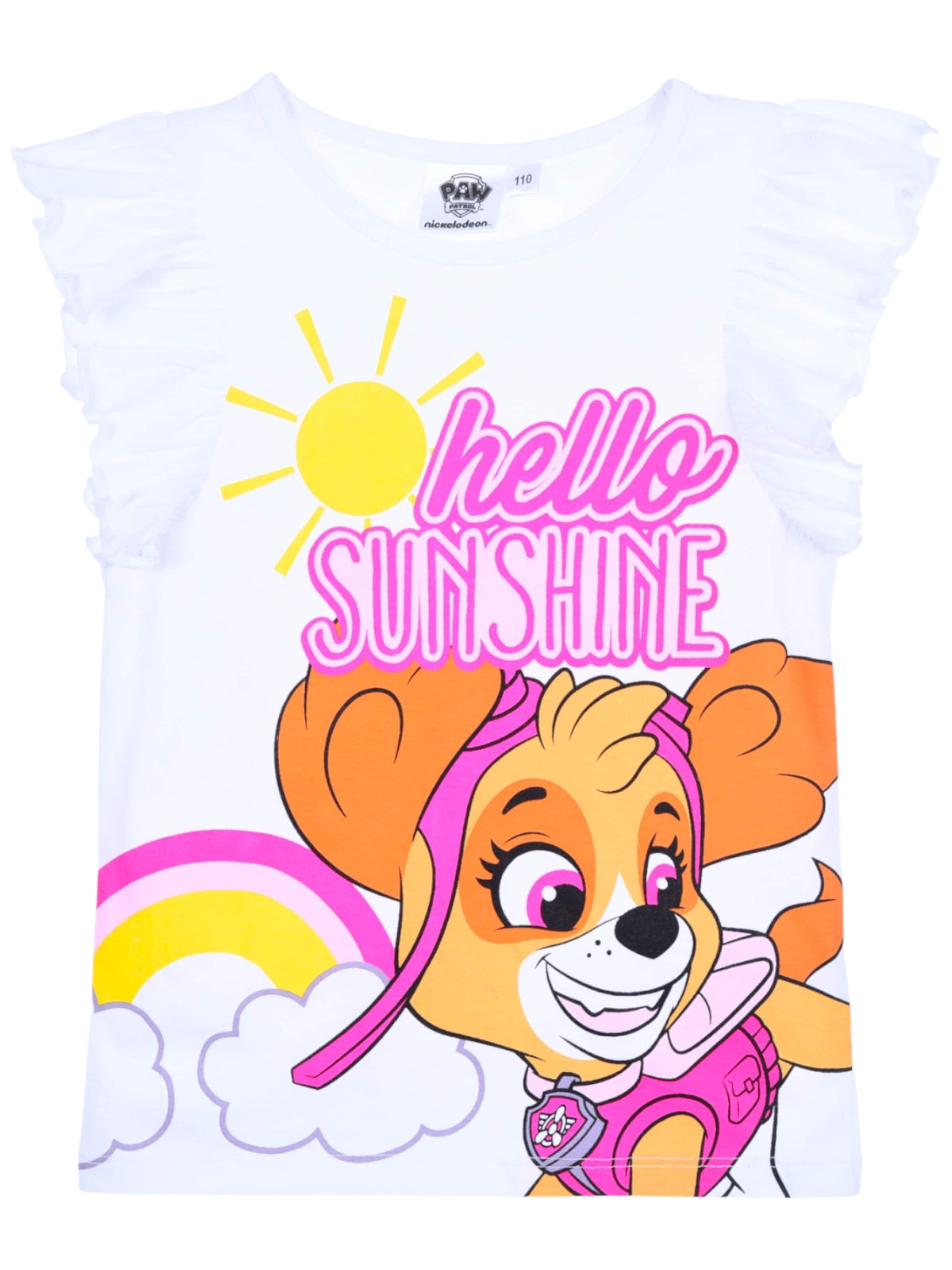 Paw Patrol Shirt 'PAW Patrol Top Skye'‌‌‌‌‌‌‌‌‌ in Weiß: Vorderseite