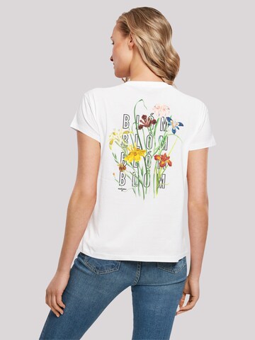 F4NT4STIC Shirt 'Blóm Blumenstrauss' in White