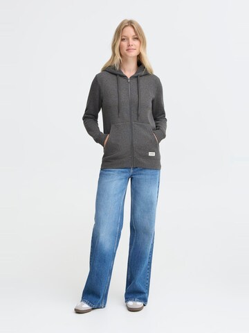 Oxmo Kapuzenfleecejacke ' OXKAREN ' in Grau