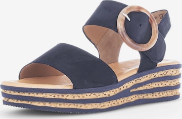 GABOR - Sandália em azul: frente