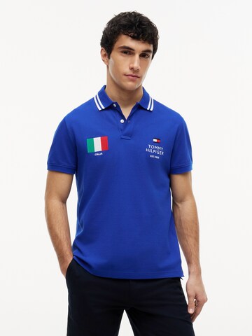 TOMMY HILFIGER - Camisa 'STANDARD COUNTRY ITALY' em azul: frente