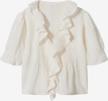 MANGO Blus 'VOLI' i beige: framsida