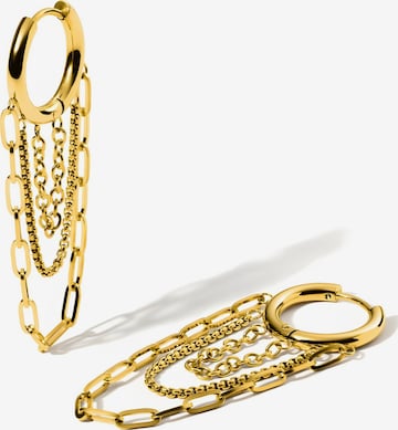 hiBALI Earrings 'Chain Hoops' in Gold: front