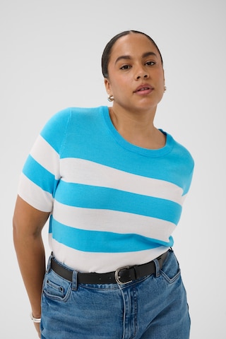 KAFFE CURVE Strickpullover 'KClizzy' in Blau
