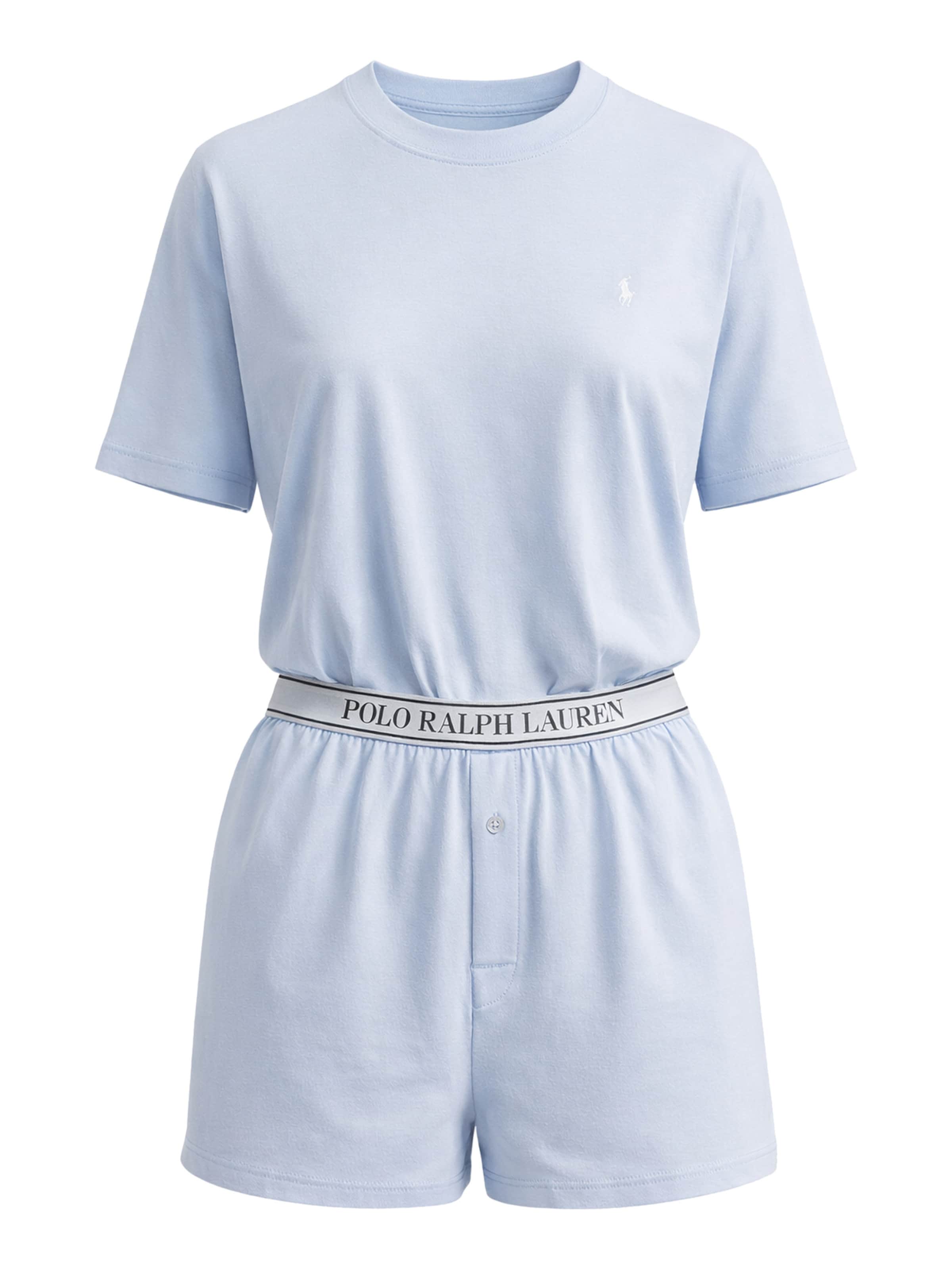 Pyjama ' Club Terry ' Polo Ralph Lauren en bleu : devant