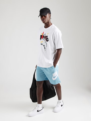 Tricou 'BRAND JAM 85' de la Jordan pe alb