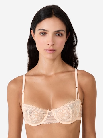 Balconnet Soutien-gorge 'Aura' ETAM en rose : devant