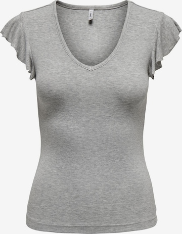 T-shirt 'BELIA' ONLY en gris : devant