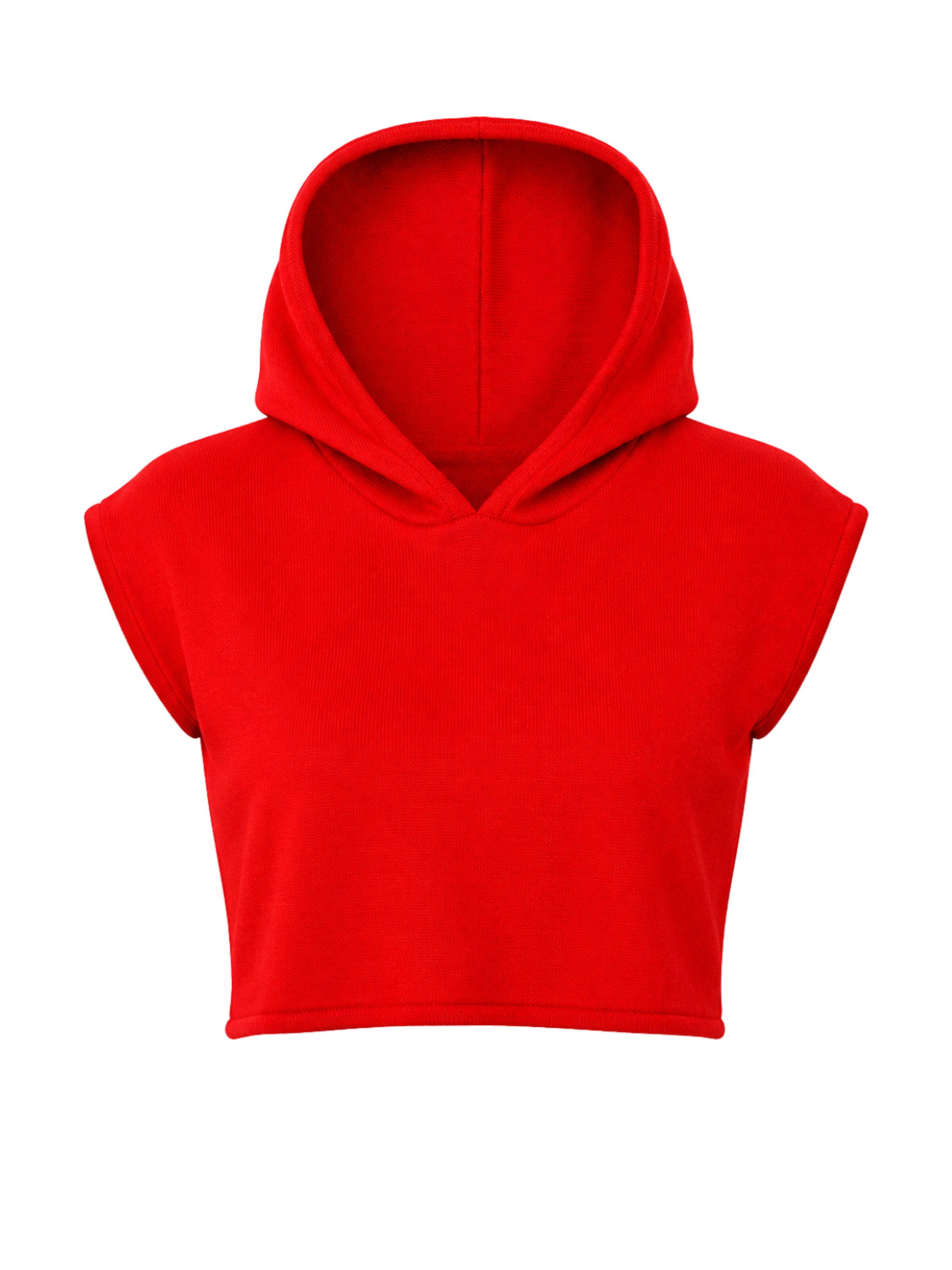 Süel knitwear Knitted top 'Hanna Hoodie' in Red: front