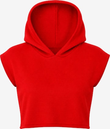 Süel knitwear Gebreide top 'Hanna Hoodie' in Rood: voorkant