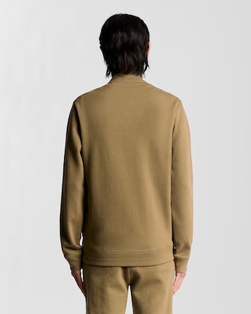 Lyle & Scott Sweatshirt 'Diagonal Weave' in Beige