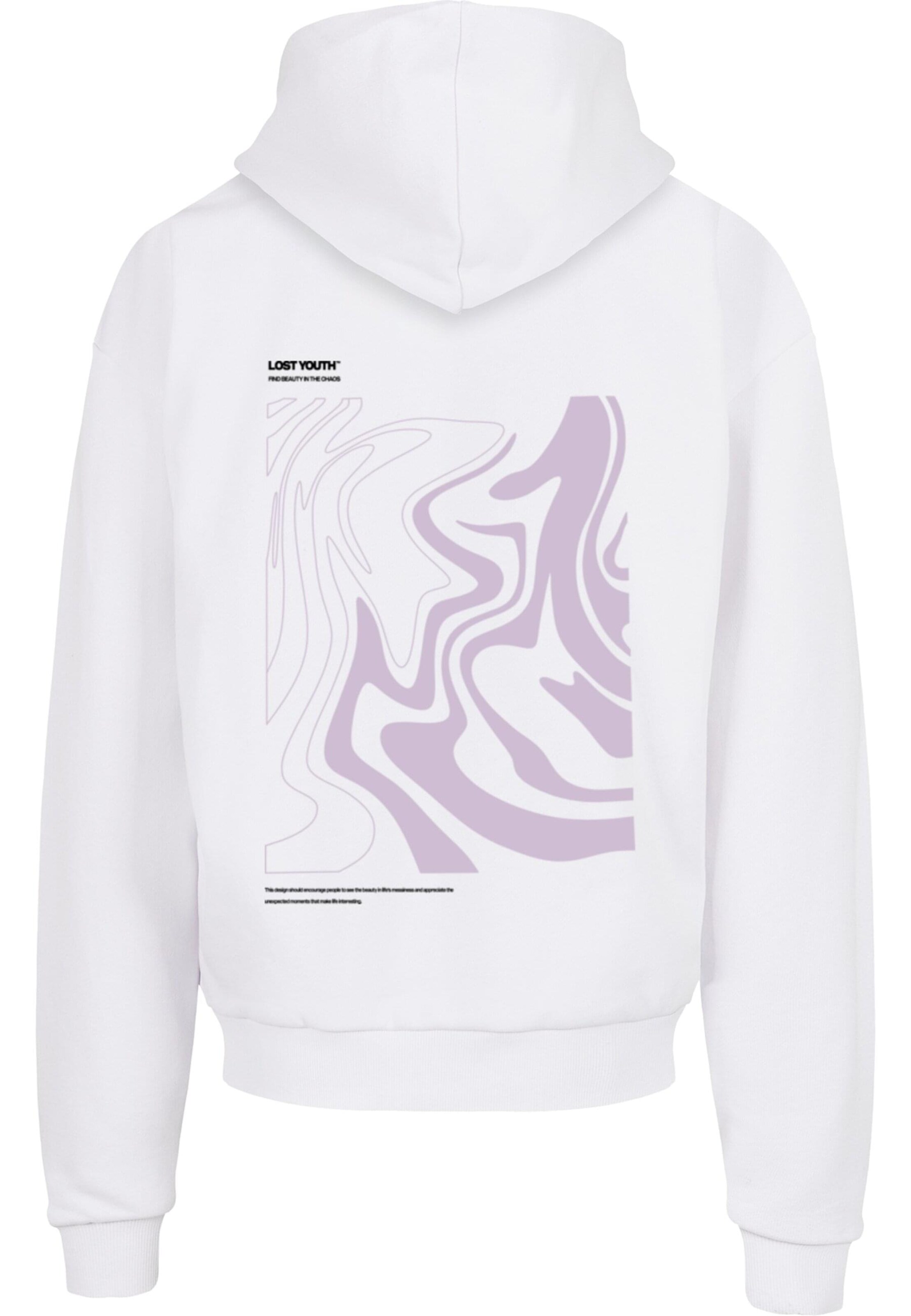 Lost Youth Mikina 'Chaos' – bílá