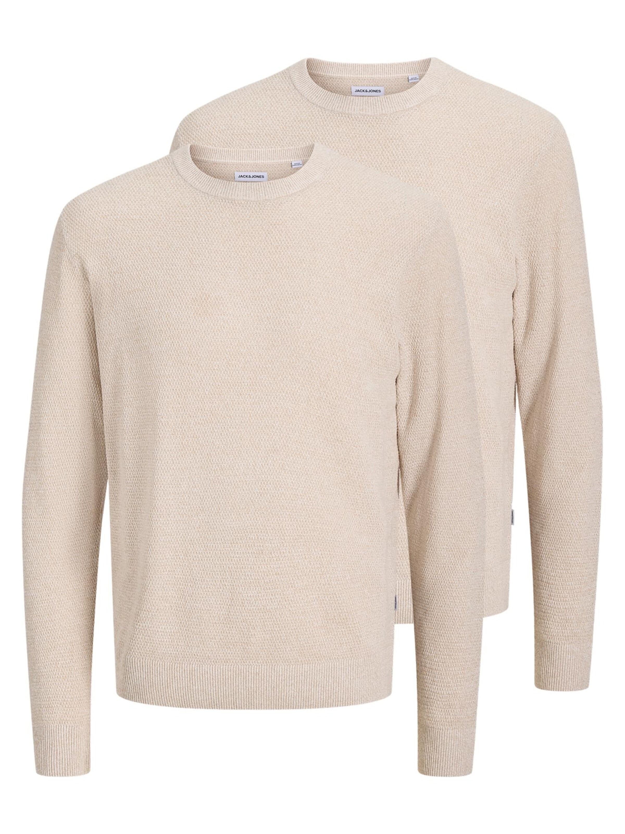 JACK & JONES Pullover 'Ryder'‌‌‌‌‌‌‌‌ in Beige: Vorderseite