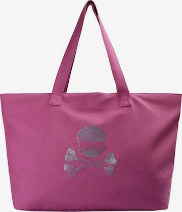 Scalpers Laukku 'Skuller' värissä vaaleanpunainen: etupuoli