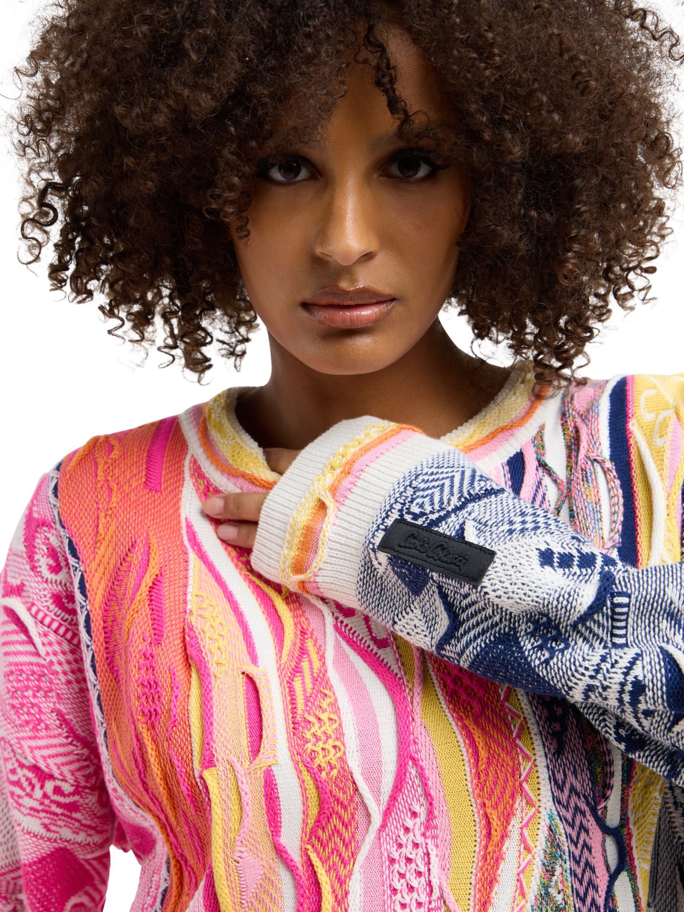 Carlo Colucci Sweater 'Demetz' in Pink