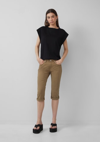 QS Slimfit Hose in Grün