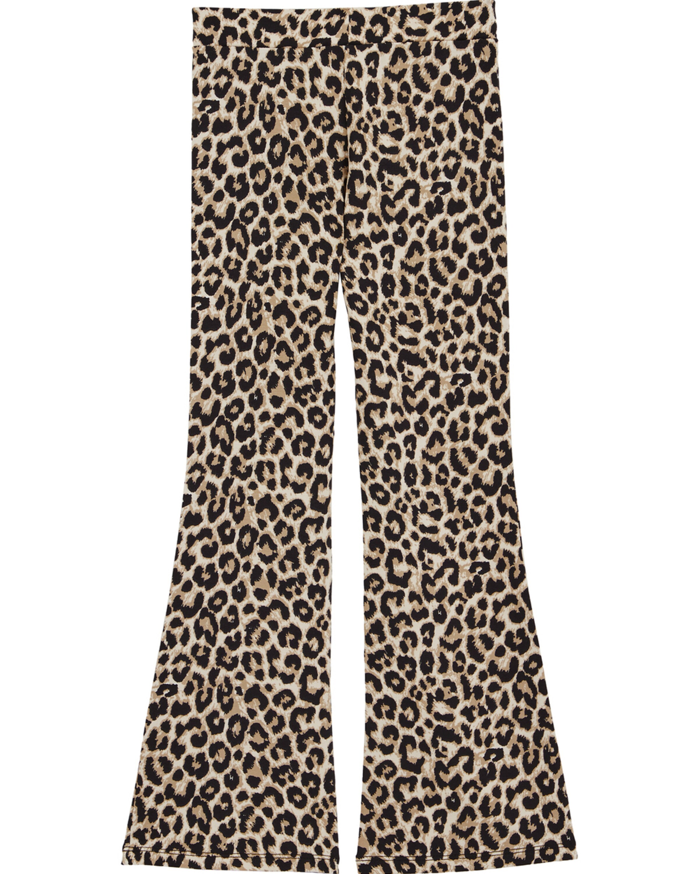 WE Fashion Flared Leggings in Brown